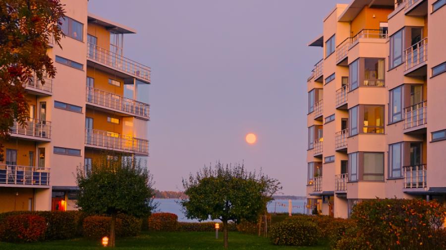 Fullmåne över Gåshaga